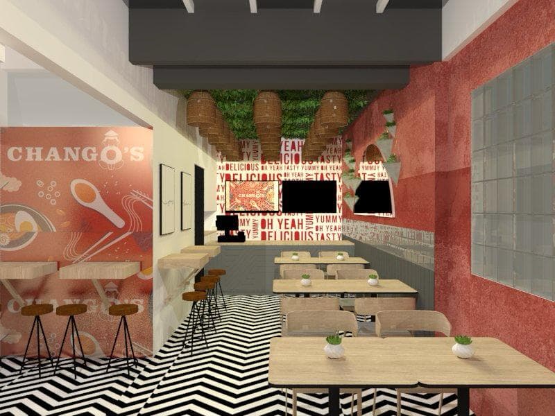 Chango's Restaurant - Atmospheric spot lighting