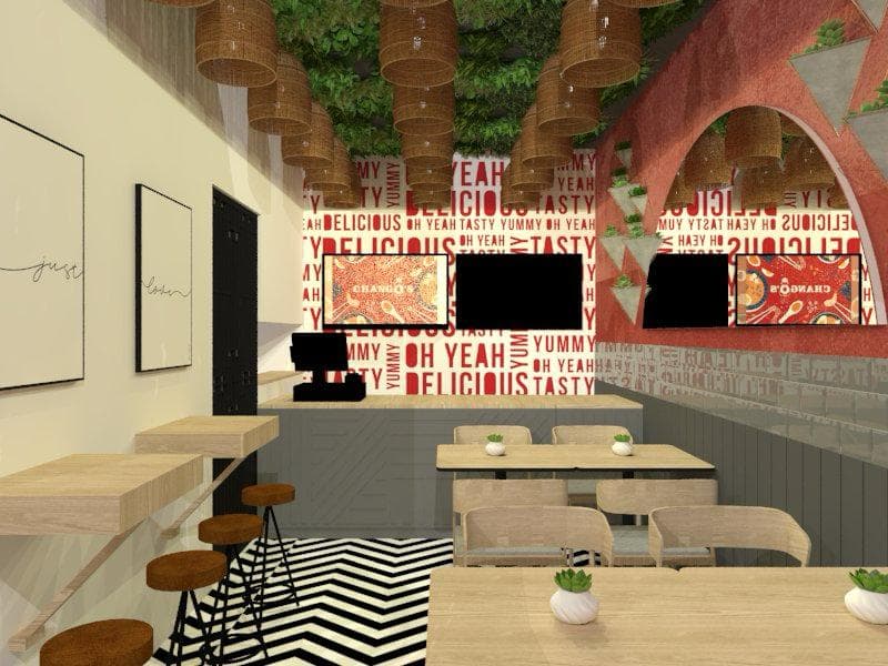 Chango's Restaurant - Table seating layout detail